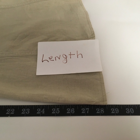 Dress Barn  linen skirt SZ 18 godet tan office casual office beachy - Picture 9 of 10
